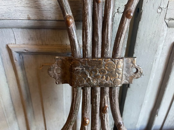 Image 1 of Wandkapstok met gekleurde houten bollen Frans