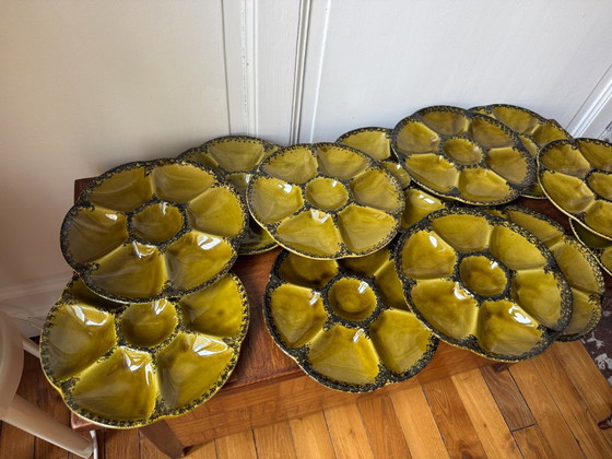 Set of 12 Gien Oyster Plates – Crockery, Ceramic (photo 11 of 20)