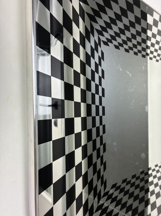 Specchio Vintage Op Art Deknudt – Chrome, Glass (photo 4 of 15)