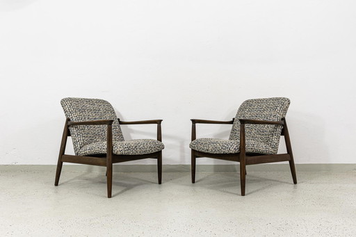 Pair of Vintage Armchairs by Edmund Homa, Poland, 1960s