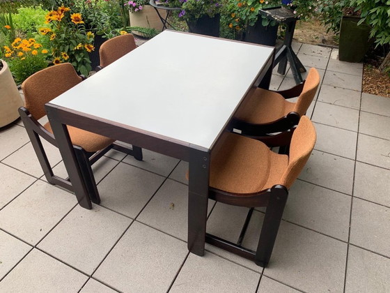 Image 1 of 4 dining chairs and table from Coja Culemborg.