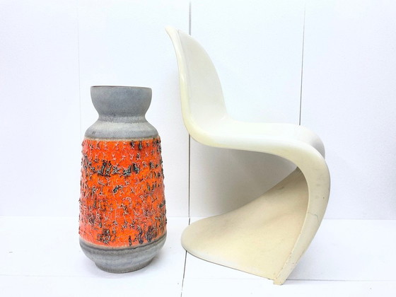 Image 1 of Large floor vase Carstens Tönnieshof 5014/60 in orange/grey