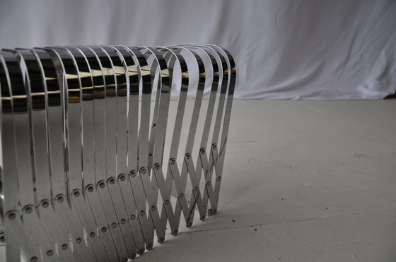 Image 1 of Vintage tijdschrift / tijdschriften rek van chroom