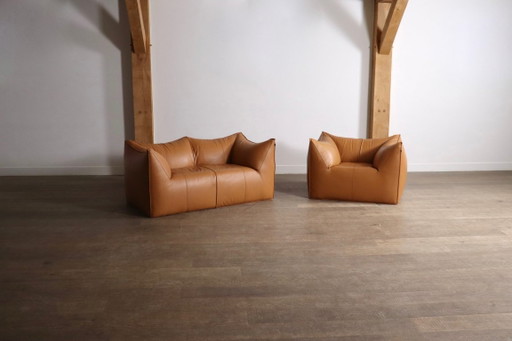 Le Bambole bank en fauteuil van Mario Bellini voor B&B Italia, jaren 70