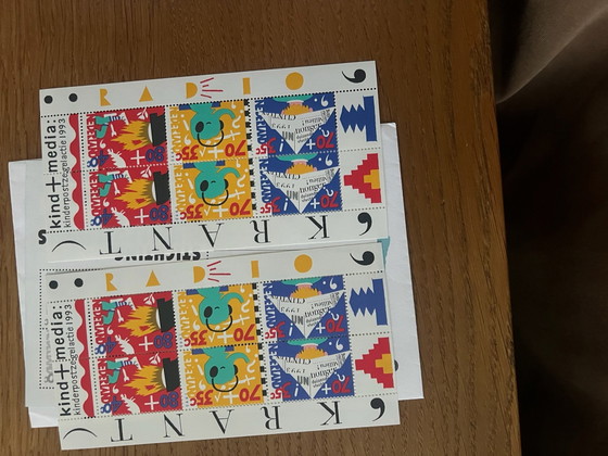 Francobolli per bambini 1986-2024, quasi tutti 2 fogli all'anno, Litografie e stampe, Carta, Multicolore (foto 8 di 15)