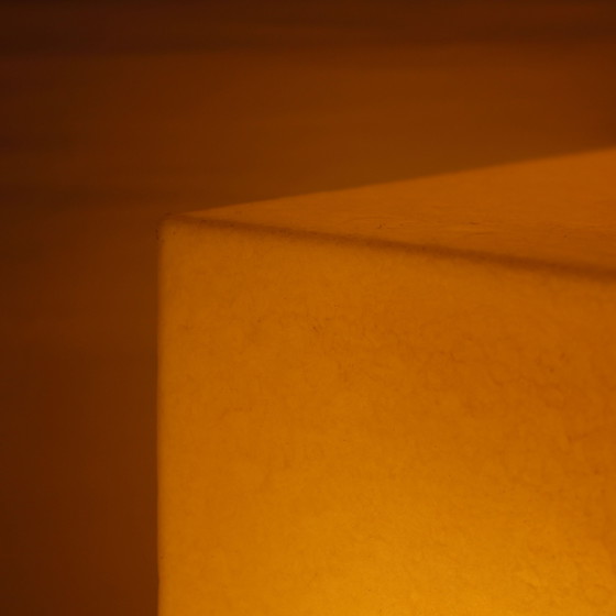 Image 1 of Heico Vintage Cube Lamp - Yellow (1980, Allemagne)