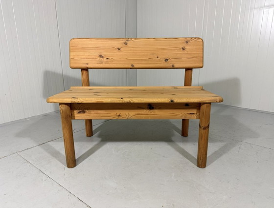 Image 1 of Korup Stolefabrik solid pine bench with storage Denmark