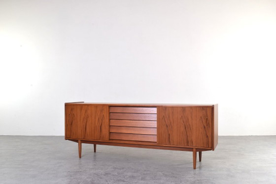 Credenza Trio in teak Mid-Century di Nils Jonsson per Hugo Troeds, anni '60., Credenze, Legno, Marrone (foto 5 di 15)