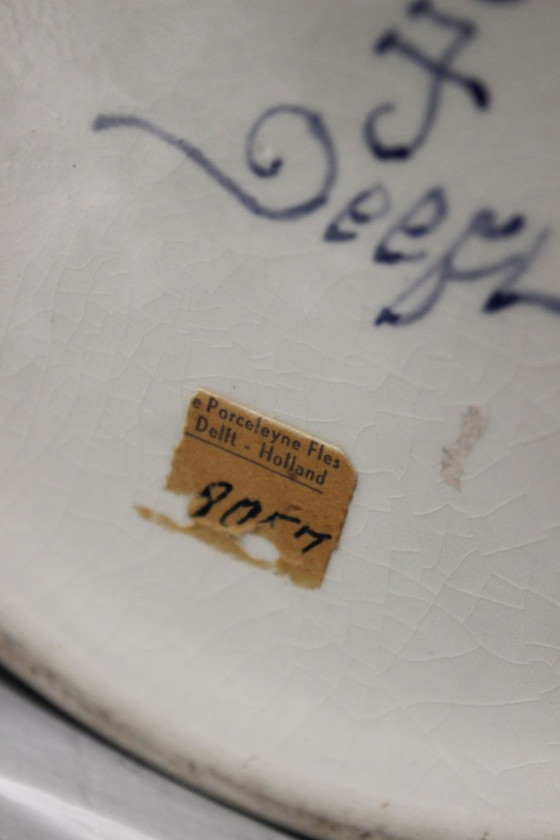 Image 1 of Große Vase/Lampenfuß von Royal Delft, Code CG 1962, Holland