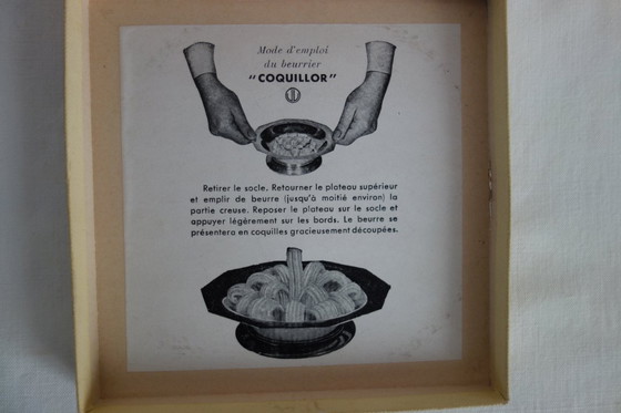 Image 1 of Coquillor butter dish in silver-plated metal, 1950s/60s