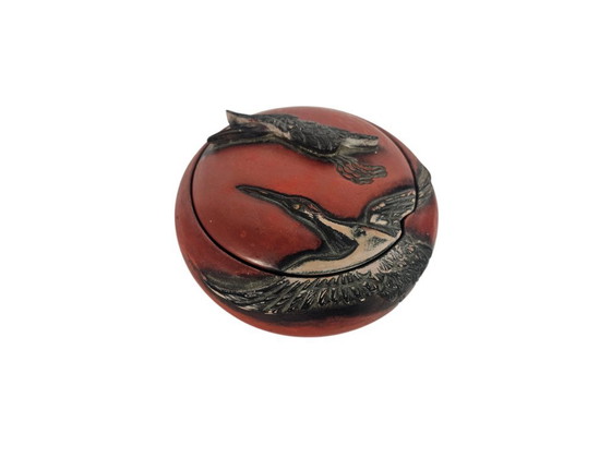 Image 1 of Takaoka Shikki - laque - bonbonnière - Japon - 1er quart du XXe siècle