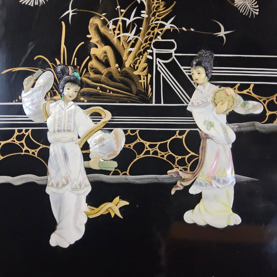 Image 1 of Vetrinetta cinese d'epoca / vetrinetta asiatica / cineseria / vetrinetta orientale / vetrinetta / vetrinetta bohémien