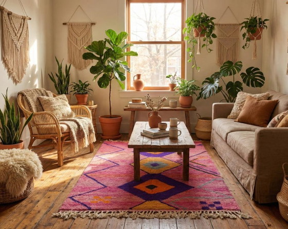 Image 1 of Tapis berbères veelkleurige en laine 300cmx200cm