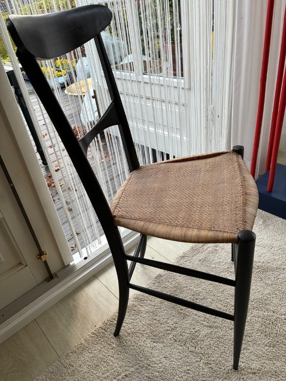 Image 1 of Chaise CHIAVARI laquée noire par BOTTI & GANDOLFO