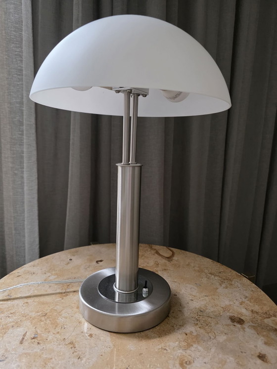 Tischlampe in Edelstahl-Chrom – Light 4 you, Tischlampen, Glas, Rostfreier Stahl (photo 4 of 6)