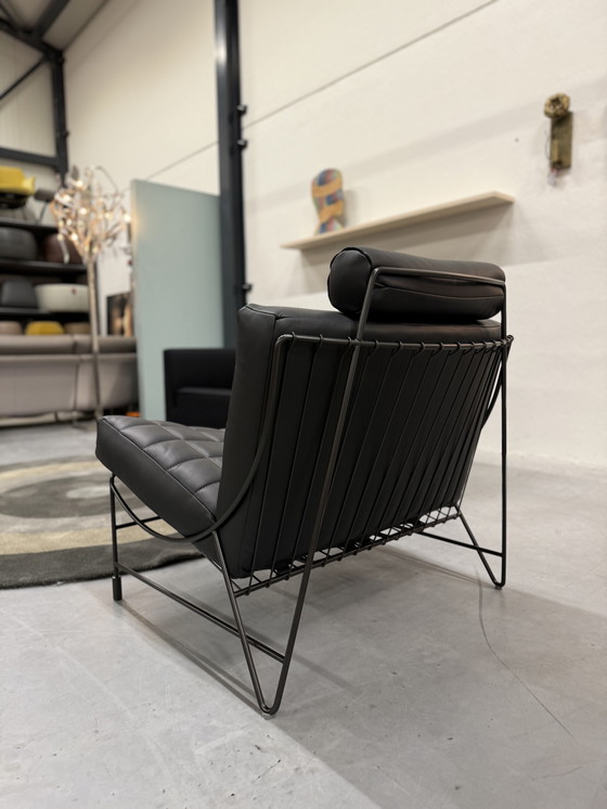 Image 1 of Sillón Leolux Volare cuero negro