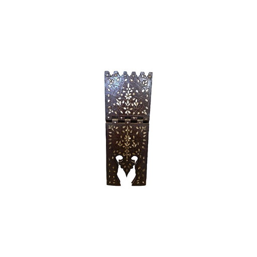 Rehal ancien en nacre et laiton, fin du XIXe siècle – decoratieve objecten, Wood (photo 2 of 7)
