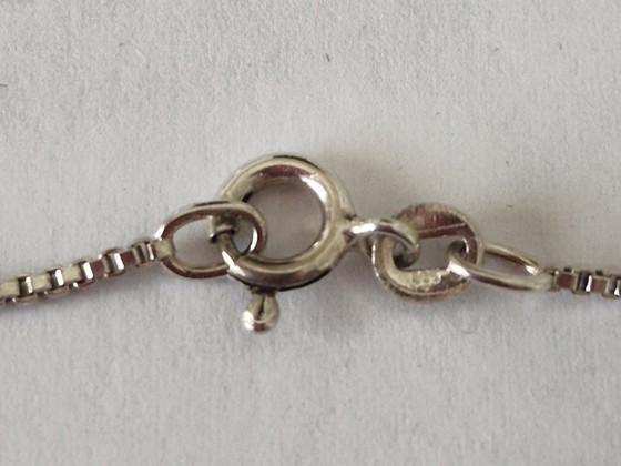 Kultaseppä Salovaara Finland - Silver pendant with labradorite and necklace - 60s – Decorative Objects (photo 6 of 7)