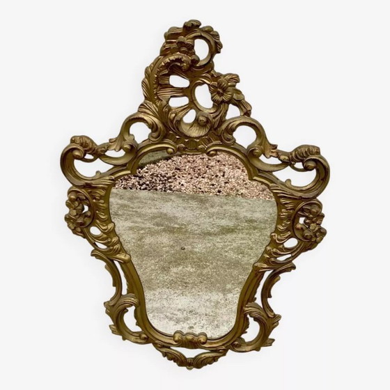 Image 1 of Antique Baroque Mirror in Gilded Wood