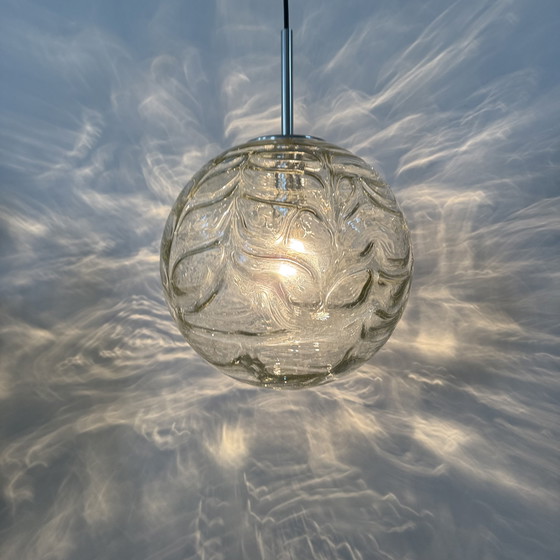 Image 1 of Suspension Doria en verre leuchten , 1970