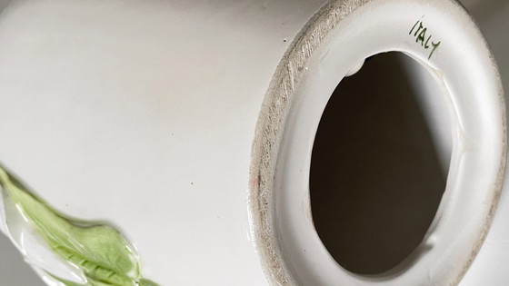 Image 1 of LAMPE Italienne Fleurs d'ARUM Vintage