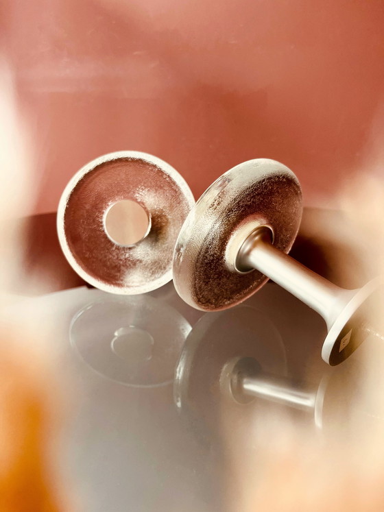 Image 1 of Set of 70s glass design wall hooks