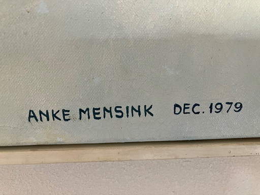 Gemälde von Anke Mensink „Liebende Frauen“ aus dem Jahr 1979