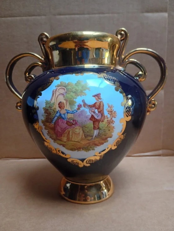 Image 1 of Vintage Italian Porcelain Vase – Sèvres/Limoges Style – Model 1122