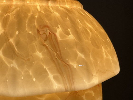 Image 1 of Lampada a sospensione marmorizzata Art Déco