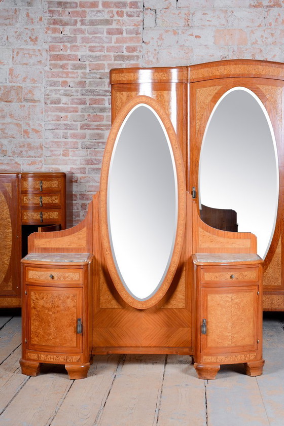 Gerestaureerde Art Deco Unieke Slaapkamer Suite, door Louis Majorelle, Frankrijk, jaren 30 (photo 43 of 168)