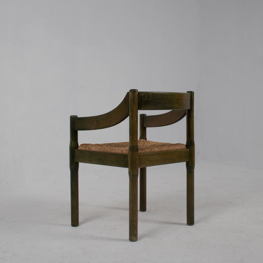 Ensemble de chaises Carimate vertes pour Cassina, 1970S