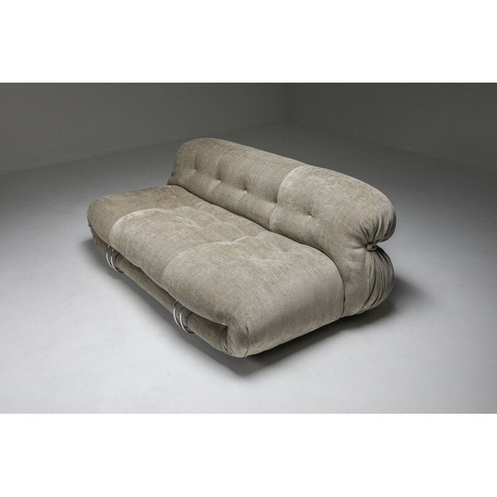 Image 1 of Vintage Soriana 2-Seat Sofa by Afra e Tobia Scarpa for Cassina 1970s