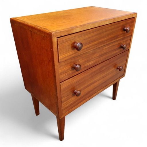 Commode design vintage, bois massif H63B59D34cm