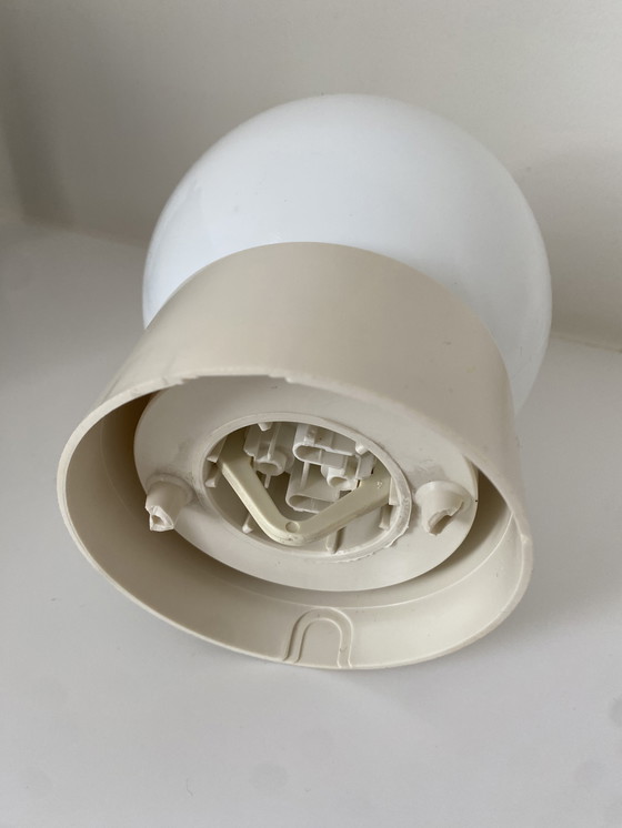 Image 1 of Lampada da soffitto vintage a globo - lampada da parete - vetro smerigliato