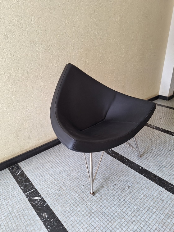Fauteuil in de Vitra Coconut-stijl – Leather, Metal (photo 4 of 15)