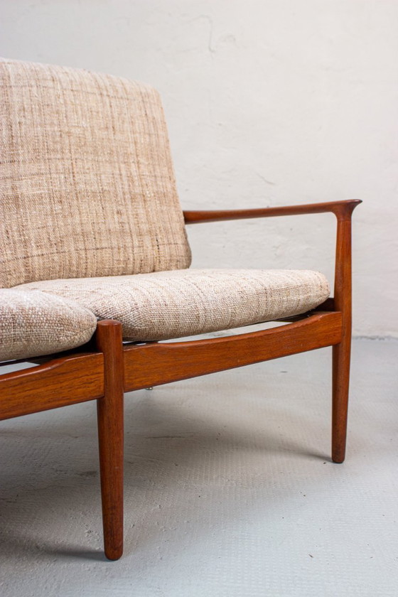 Image 1 of Vintage Teak Sofa Couch Svend Age Eriksen Glostrup Mid Century