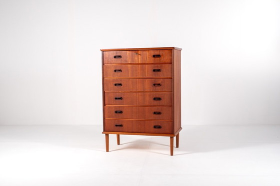 Image 1 of Cómoda de teca de mediados de siglo, moderna y escandinava, década de 1960