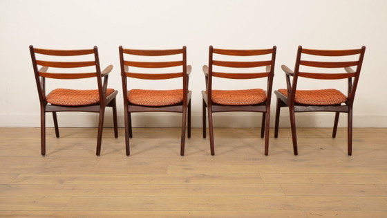 Image 1 of Set of 4 Danish teak dining chairs | 1960s