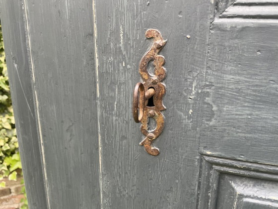 Image 1 of 18E Eeuwse Kledingkast Keukenkast Halkast Legkast Frans  Antiek