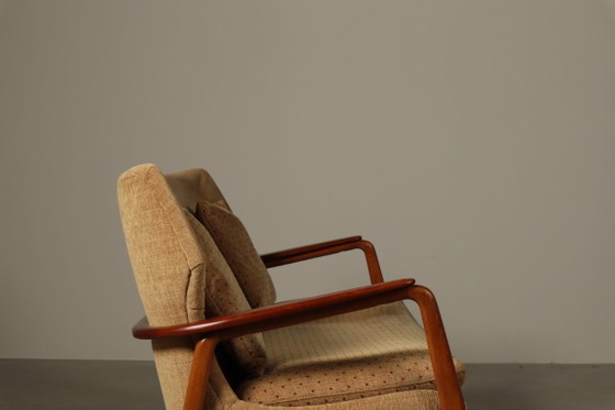 Arnold Madsen & Henry Schubell three-piece lounge set for Bovenkamp, 1960s – Seating area, Textile, Vintage (photo 5 of 16)