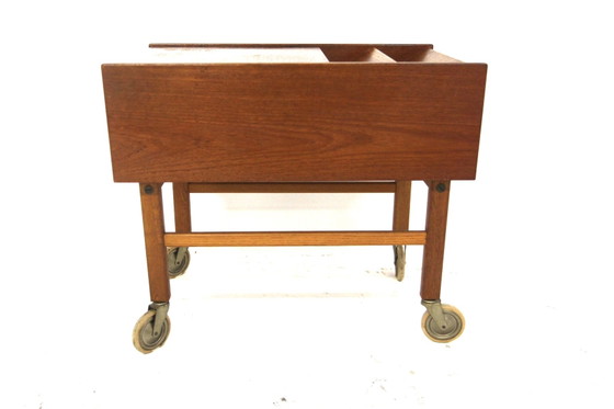 Teak and Metal Magazine Rack, Sweden, 1960 (photo 2 of 6)