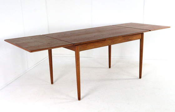 Image 1 of Rectangular extendable dining table 'Flovt' vintage Danish design