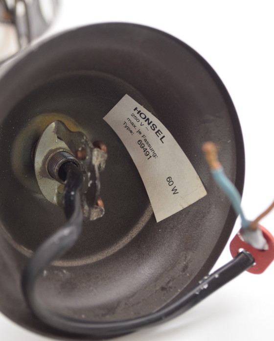 Image 1 of Tiffany Stijl Plafondlamp – Handgemaakte Vintage Hanglamp van Gekleurd Glas