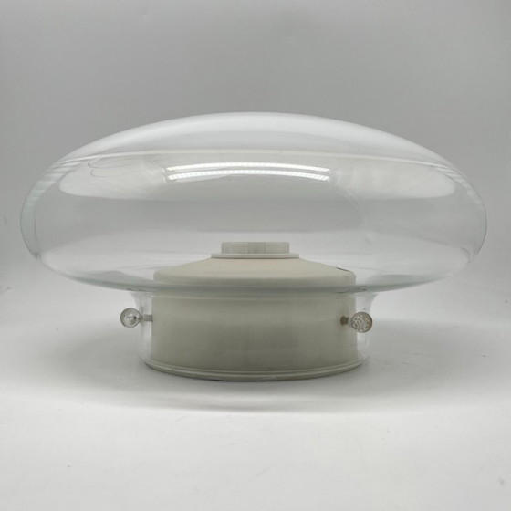 Leucos Gill 28 – Roberto Pamio – Vintage Space Age Wall/Ceiling Light – Plastic, Glass (photo 7 of 17)