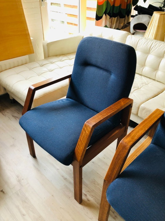 Image 1 of Midcentury fauteuils teak Deens design vergaderstoelen - 6 stuks