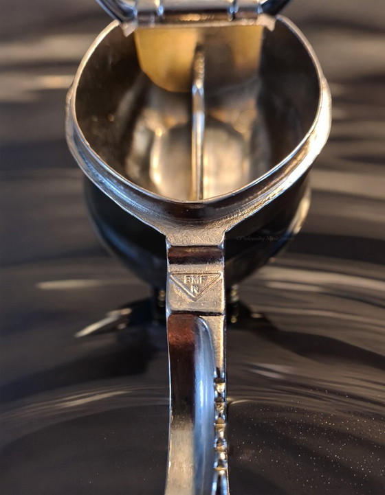 Image 1 of BMF Germany heavy brass chrome walnut nutcracker.