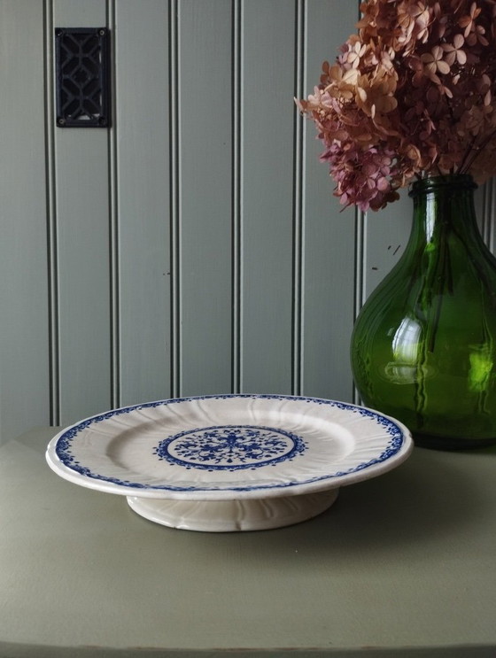 Image 1 of Mounted plate in Gien ironstone earthenware