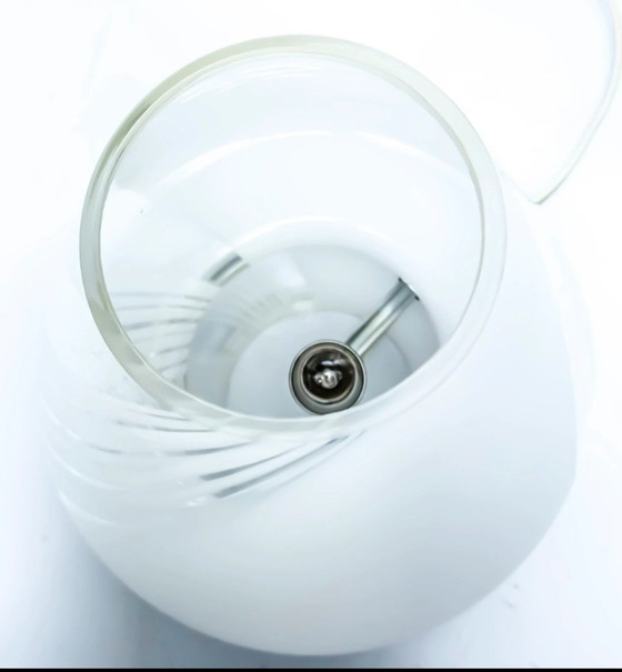 Image 1 of Sculptural Italian Swirl Table Lamp | 28 cm | Hand-blown Glass