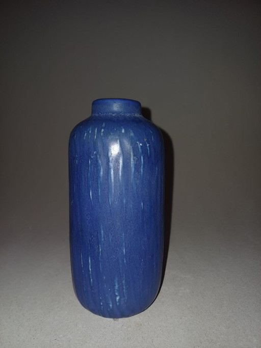 Gunnar Nylund „Rubus“ skandinavische Keramikvase, Nummer 5, Rörstrand Blau, Vintage 1960er Jahre – vazen, Ceramic