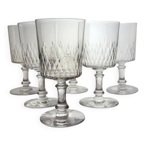 Baccarat — 6 vasos de agua Modelo Richelieu Champigny